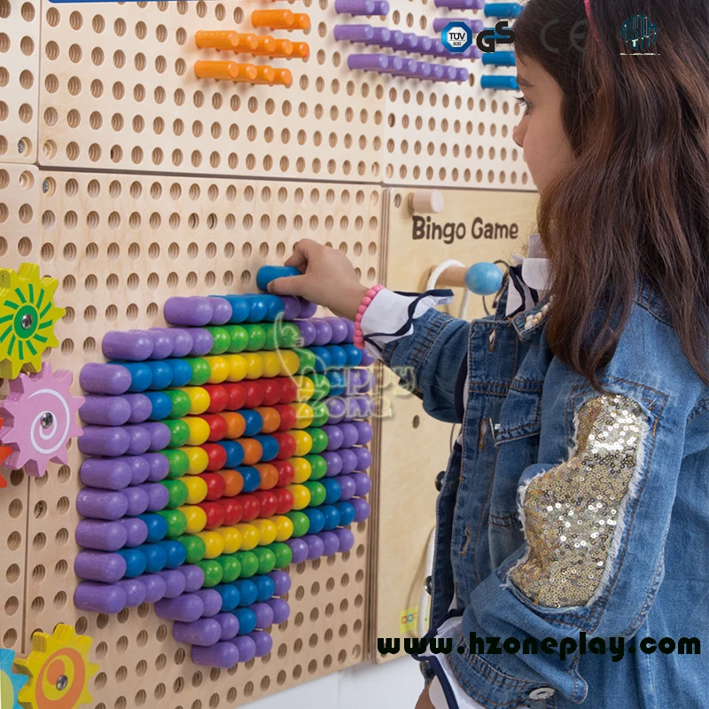 Educational Moving science board toys Activity Wall Panels for school kindergarten indoor playground