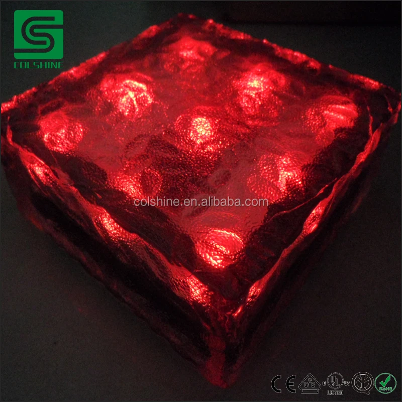 Асфальтовые солнечные огни IP68, солнечный кирпич 4x8/6x6 и 6x9 дюймов