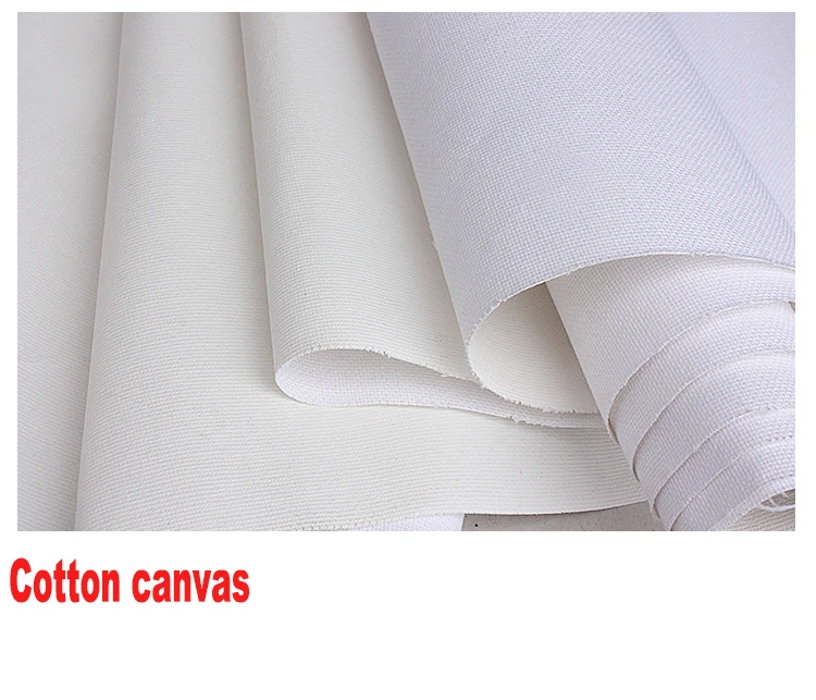 Yes Stretched Painting Canvas and 100% Cotton Material Mini Stretched Canvas Wholesale Cotton Fabric 50*50CM Fir Wood