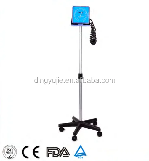 
Hot sale Floor Stand Mobile Type Aneroid Sphygmomanometer/blood pressure monitor 