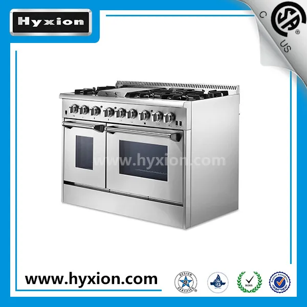 HYXION4806U stainless steel pro-style 48 ' dual fuel cooking range gas stove
