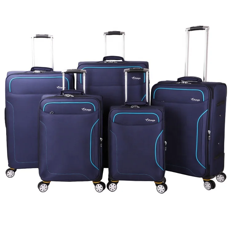 Набор из 6 предметов, модный Мягкий тканевый дорожный деловой чемодан на колесиках со съемными колесиками