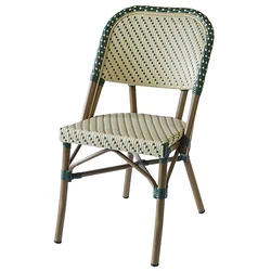 Оптовая продажа 2022, французская уличная плетеная мебель для ресторана, алюминиевый ротанговый бассейн, бамбуковые столовые столы и стулья для бистро