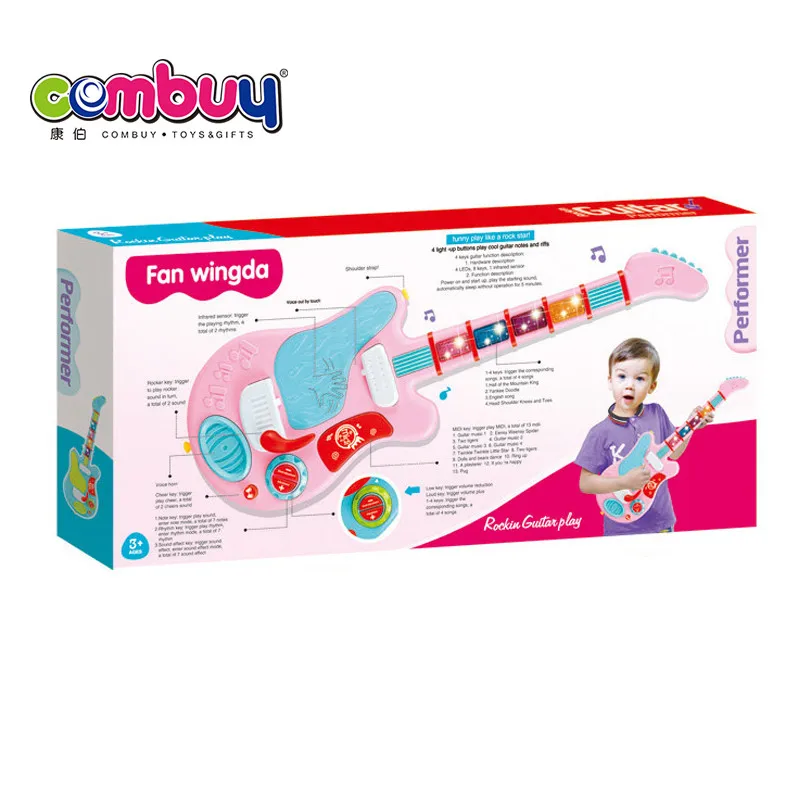 Rock music toy multifunction induction 3+ electric kids guitar