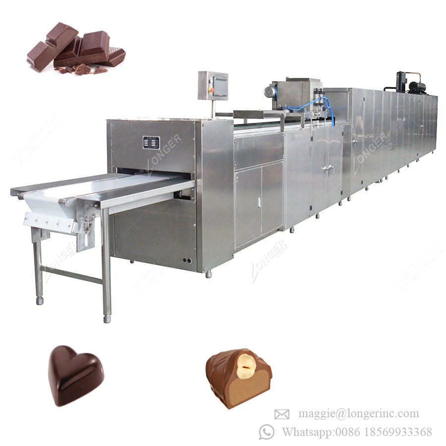 Fully Automatic Chocolate Protein Bar Small Chocolate Production Line