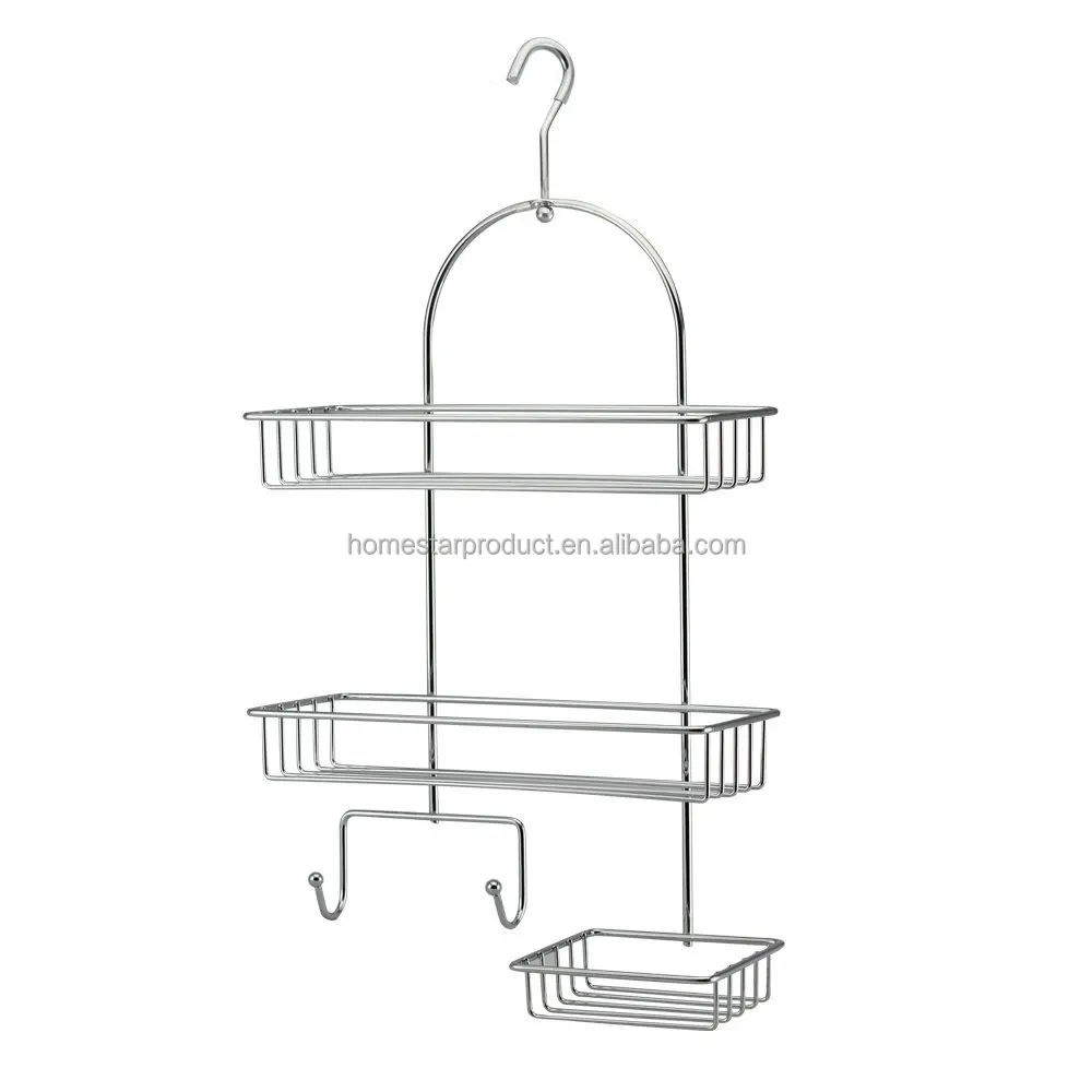 
Steel 3 Tier Hanging Shower Caddy,Chrome 
