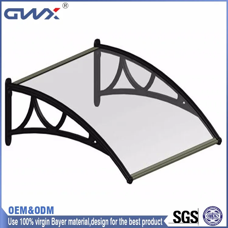 Transparent Solid Polycarbonate Sunshade For Window Awnings New Style Sun Shade Awning Roof Cover Outdoor