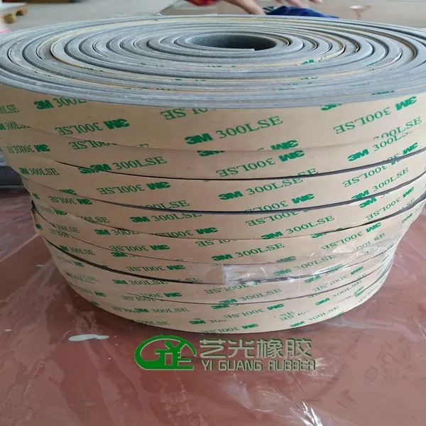 adhesive silicone sponge rubber seal strip tape