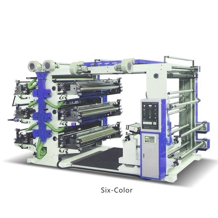 
China factory price 6 colour flexo printing machine for printing packing materials 