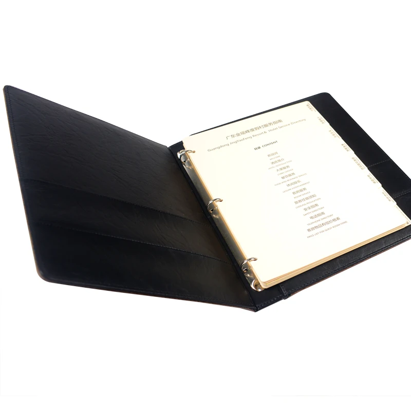 Печатная фабрика, индивидуальная Толстая папка для образцов из твердой искусственной кожи