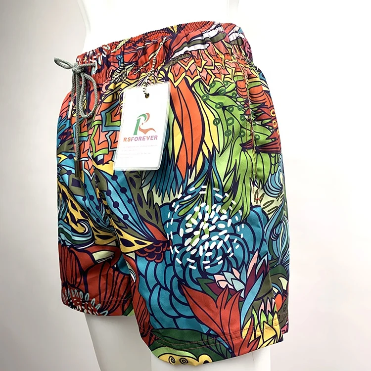 High Quality All Over Dye Sublimation Printing Board Shorts Swim Trunk For Men