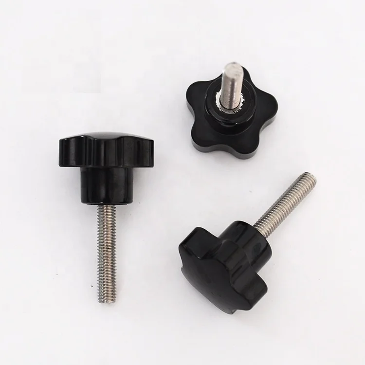 Звездный зажимный винт, пластиковая звезда ручка захвата болт, ручка станок