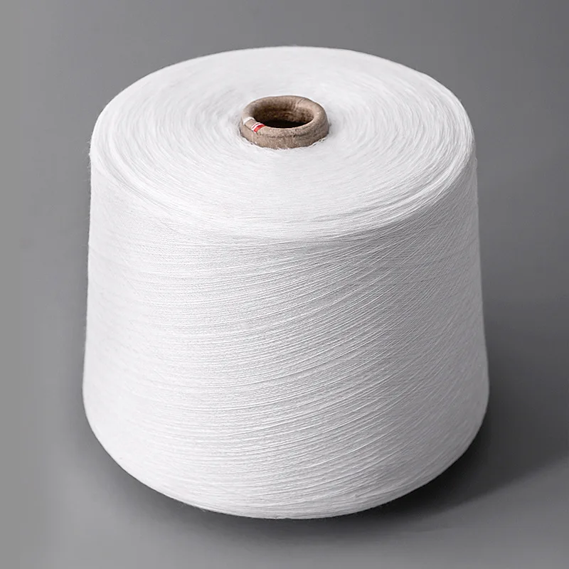 
Ready To Ship Polyester Knitting Twisted Native White Yarn 40/2 