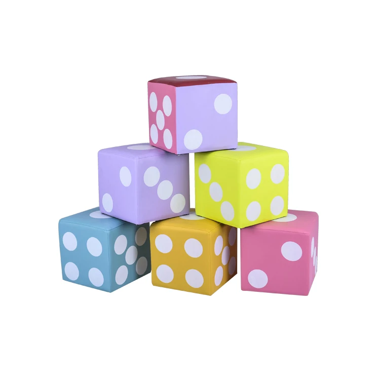 Casual cube modern footstool ottoman