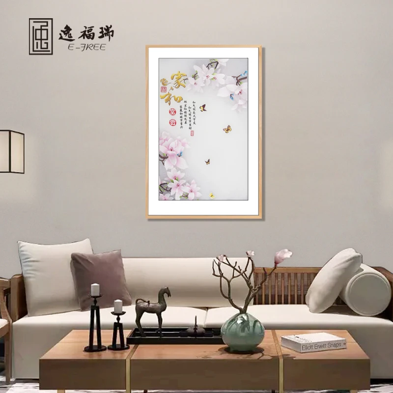  OEM дизайн народное искусство для украшения дома вышивка подвесная живопись
