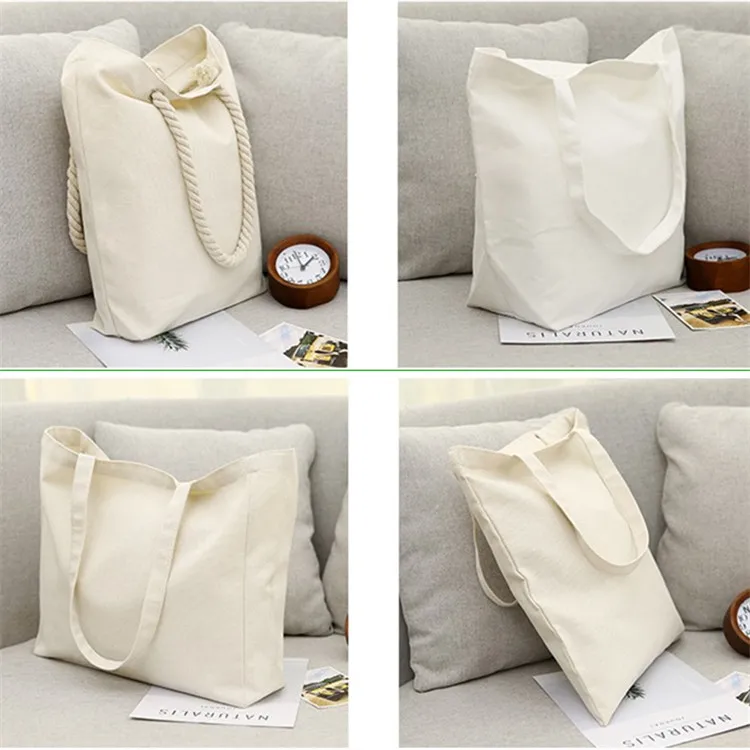 Custom black woven fabric eco cotton canvas grocery tote bag shopping bags