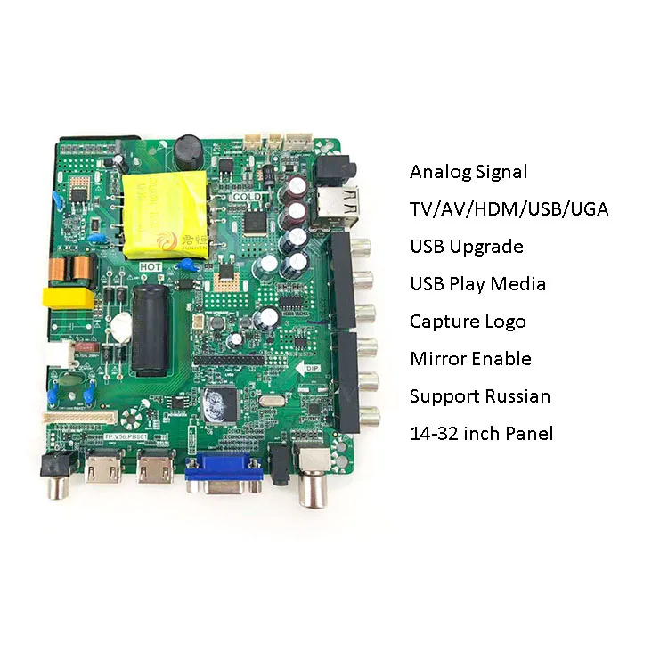 Junhengtai Factory Price Manufacture Universal LCD TV Controller Driver Board Modle TP.V56.PB801