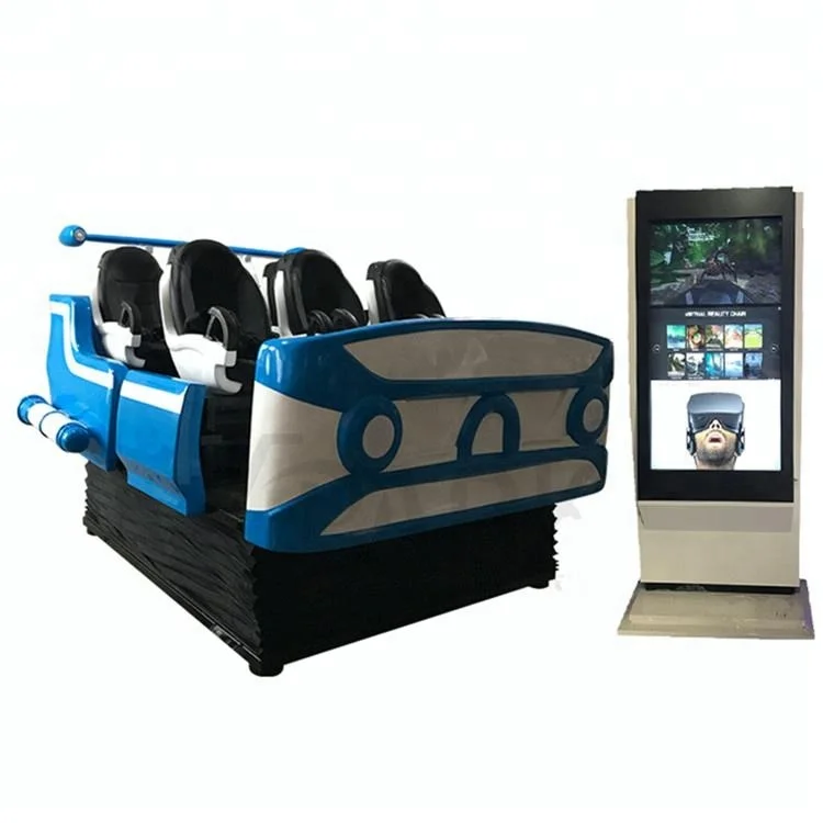 Amusement Equipment Space Walking Game Vr Video Electric Motion Platform 9D Virtual Reality Spaceship Vr With 6 Seats
