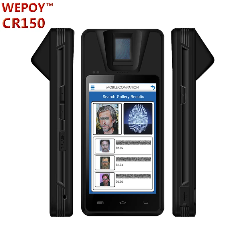Android handheld biometric fingerprint machine device