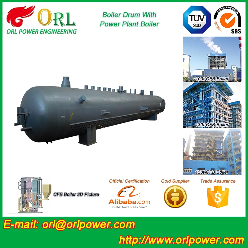 Power plant boiler CFB anti-corrosion electric boiler ISO9001 certification manufacturer