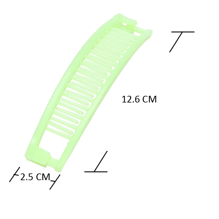 Hair Styling Tool Banana Shaped Grip Slide Hair Accessory Indispensable Basic Standard Banana Clip