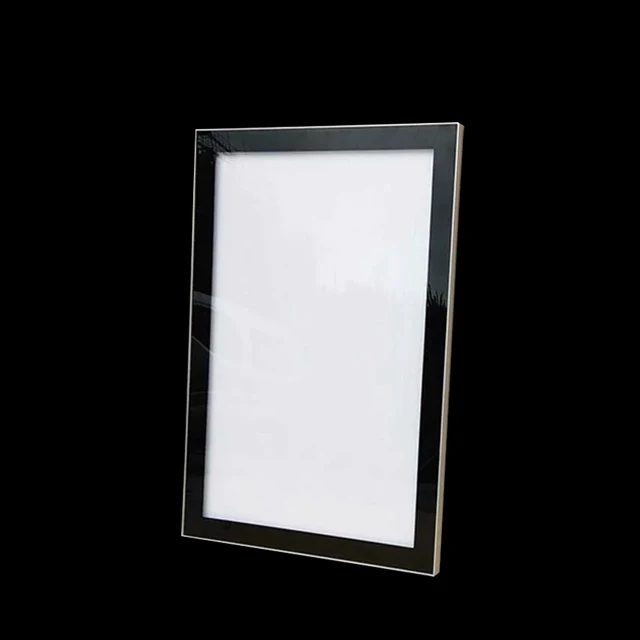 
Mall Store Restaurant Aluminum Picture Poster Frame Advertising Acrylic Led Magnetic Light Box 