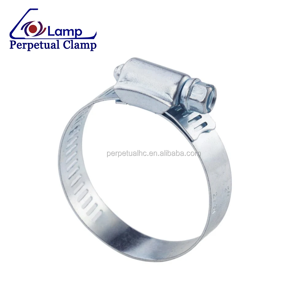 Perforated Band Galvanized Steel American Type Hose Clamp for Pipe