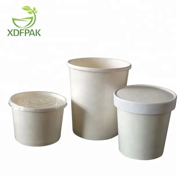 8oz 12oz 16oz 26oz 32oz disposable paper soup cups with lids