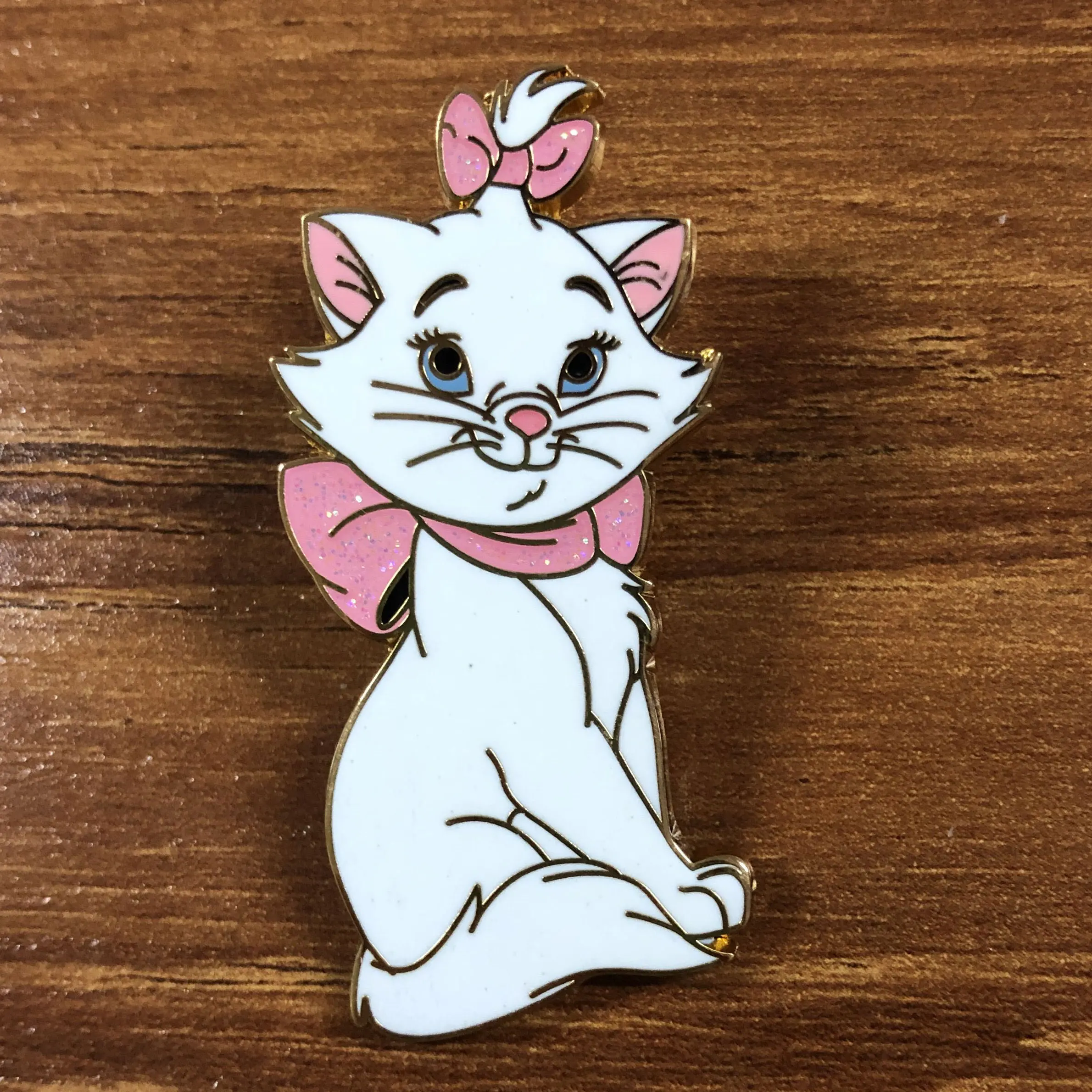 High quality customize gold hard enamel cartoon girl animal lapel pin