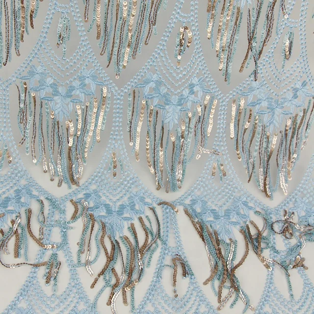 high Fashion bridal 3D flower mesh lace embroidery fabric for women dress