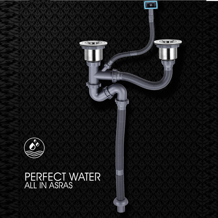 Stainless steel kitchen sink strainer