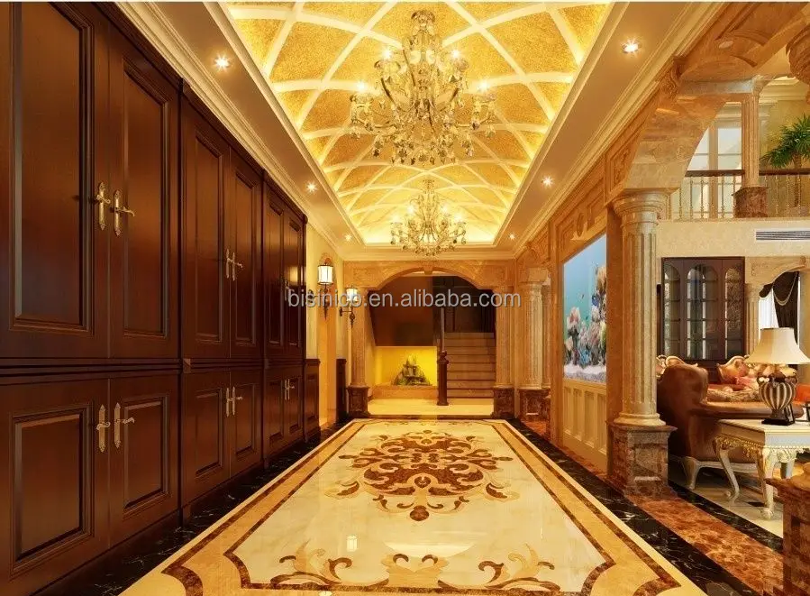 Classical European Style 3D Rendering Design for Master Bedroom of Luxury Villa