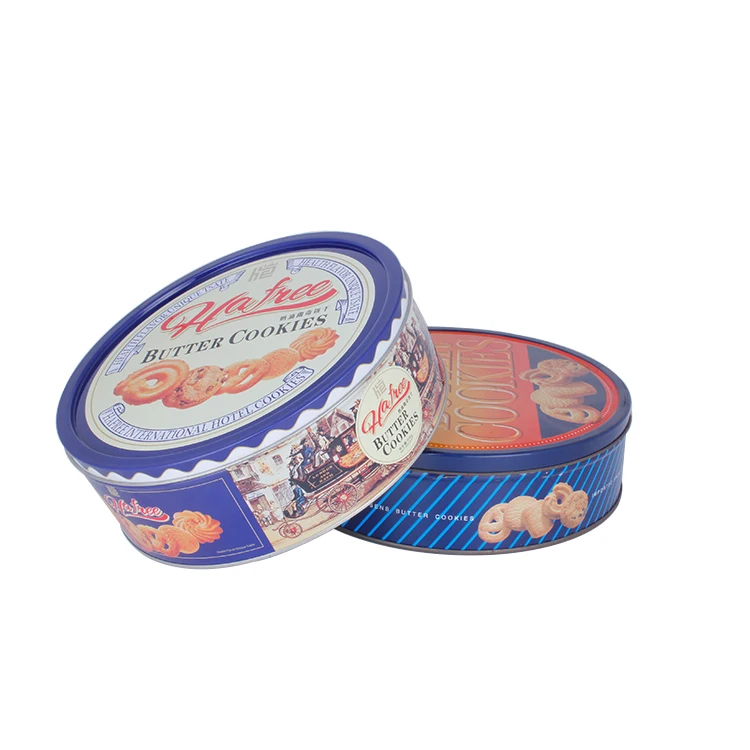 round tin cans for cookies made in dongguan