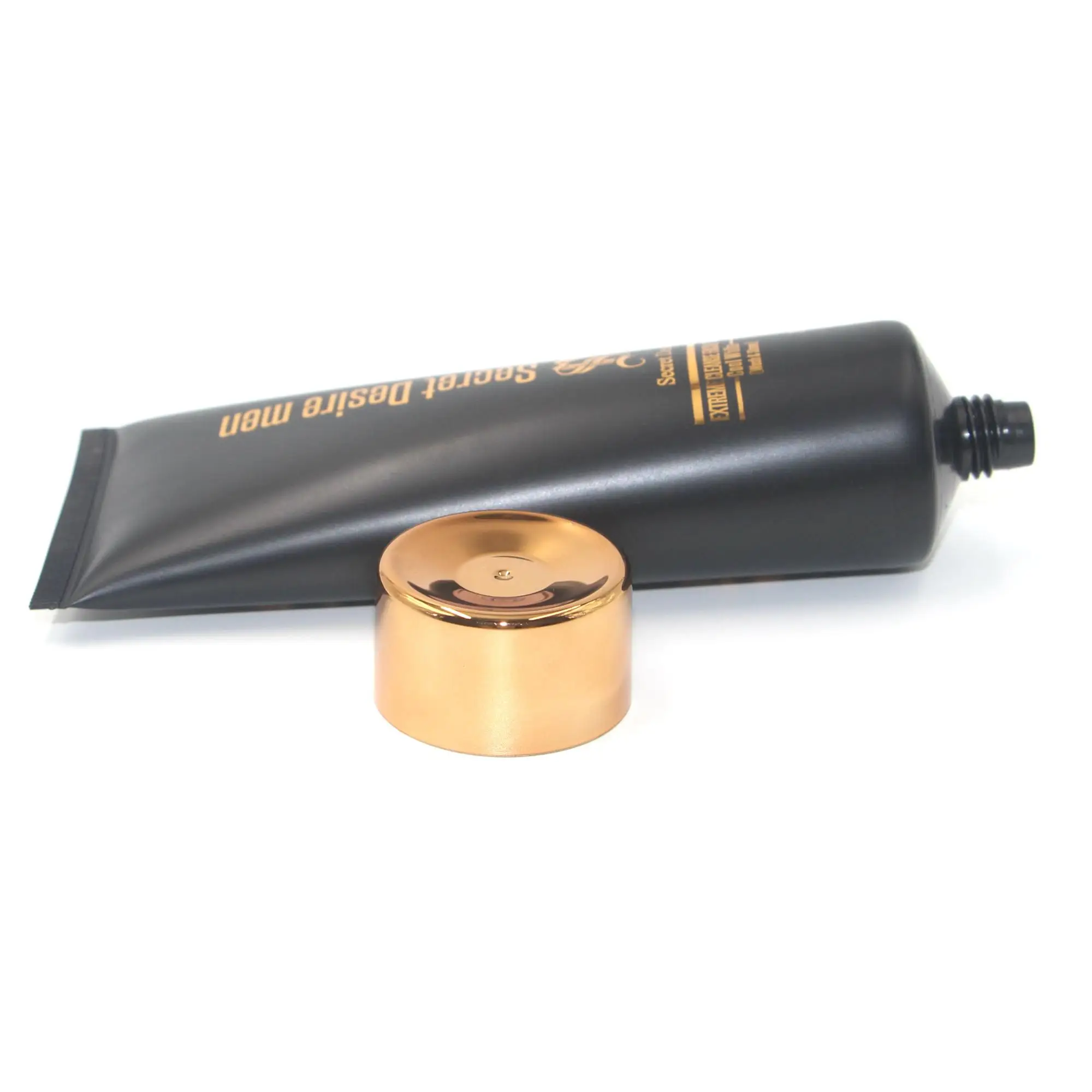 Free Sample Cheap Empty  Plastic Packing Hand Cream Matt Black Soft Squeezed Cosmetic Tube