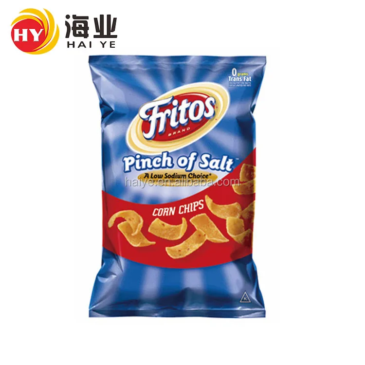 High Quality Snack Packaging Pouches Heat Seal Plastic Food Grade Package Bag For Plantain Chips