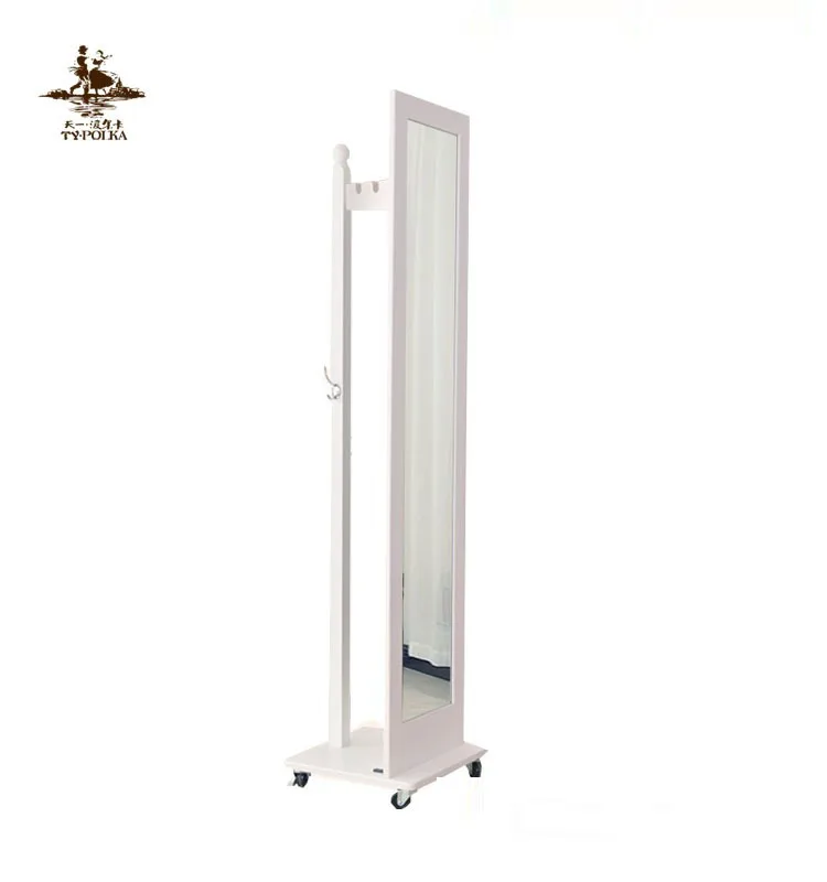 
Popular Morden simple design flooring wood mirror standing dressing mirror 