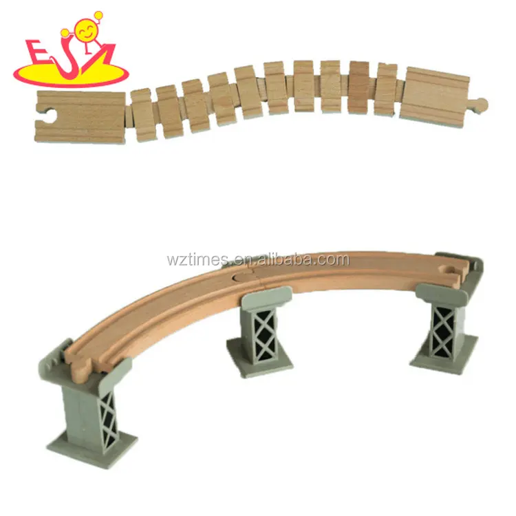 kid Wholesale simply design train toys wooden train track for preschool W04C144