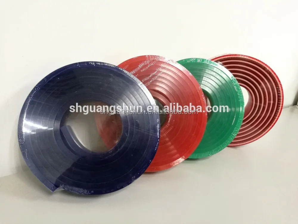 high quality shanghai Guangshun screen printing squeegee rubber/Four Color screen printing squeegee rubber