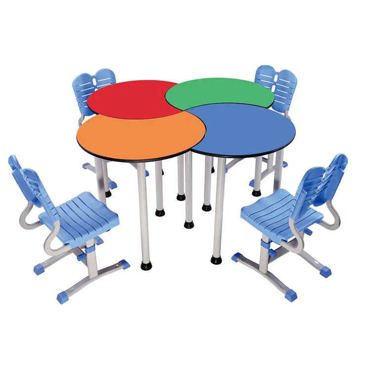 
Flower Kindergarten furniture sets/ preschool moving adjustable high quality desk chairs for Kids 