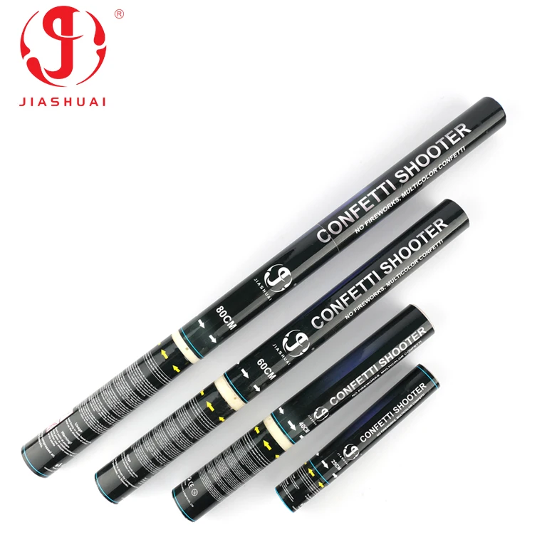 fireproof color paper rectangular good quality reusable party popper party favor confetti cannon