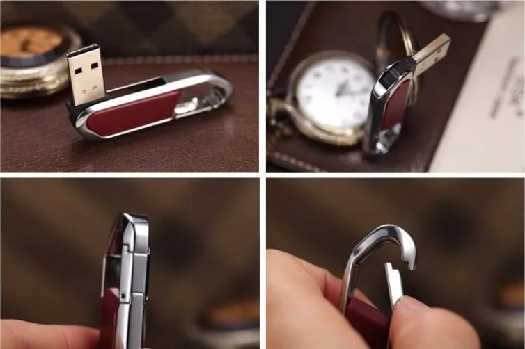 Promotion gift customized metal 4gb 8GB 16gb 32gb USB drive thumb usb with keychain hook