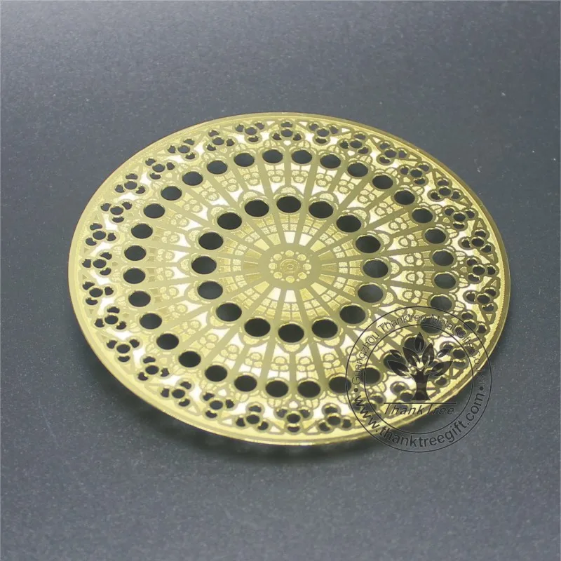 Religious style and India Regional gold plated Metatron Cube metal energy card