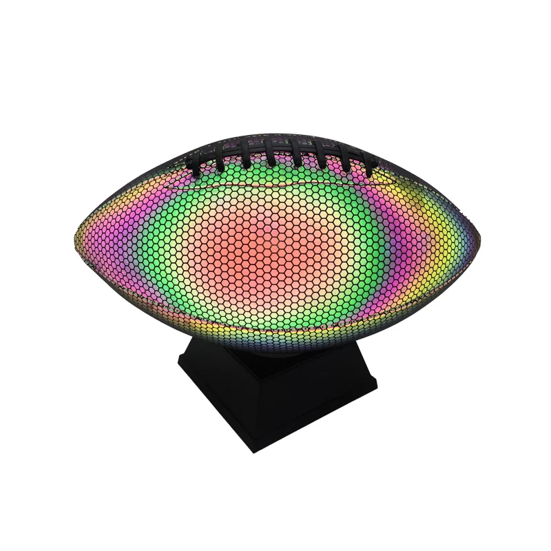 Светящийся в темноте мяч для регби светоотражающий американский футбол