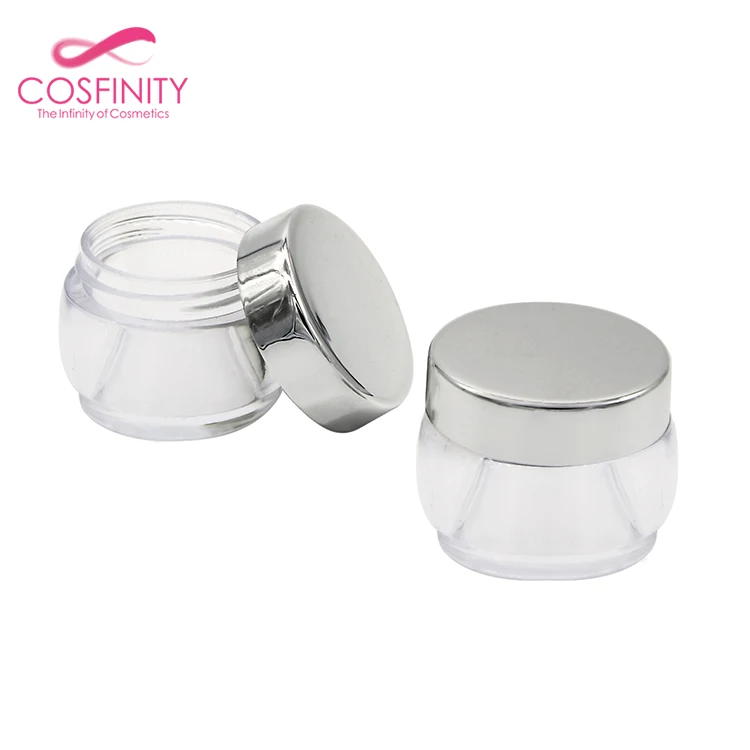 CP05-2003 Recycled coloured skin care luxury crystal make up elegant cosmetic jars for cream packaging