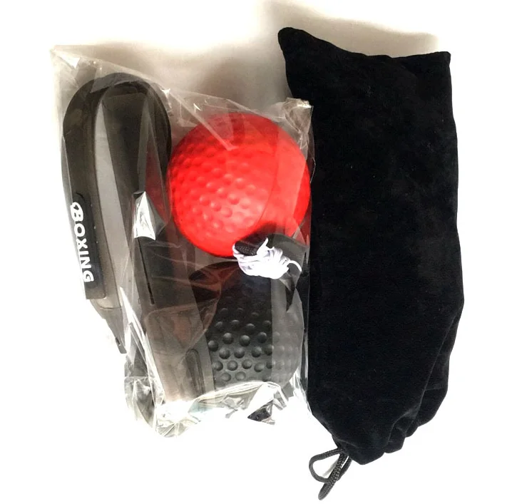 2021 hot Cheap price black PU Soft and hard red training Boxing magic Ball Boxing reflex Ball With Silicone Headband