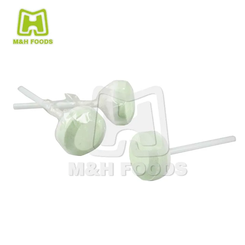 Fruit Favored Round Shaped Lollipop Pressed Candy in Jars