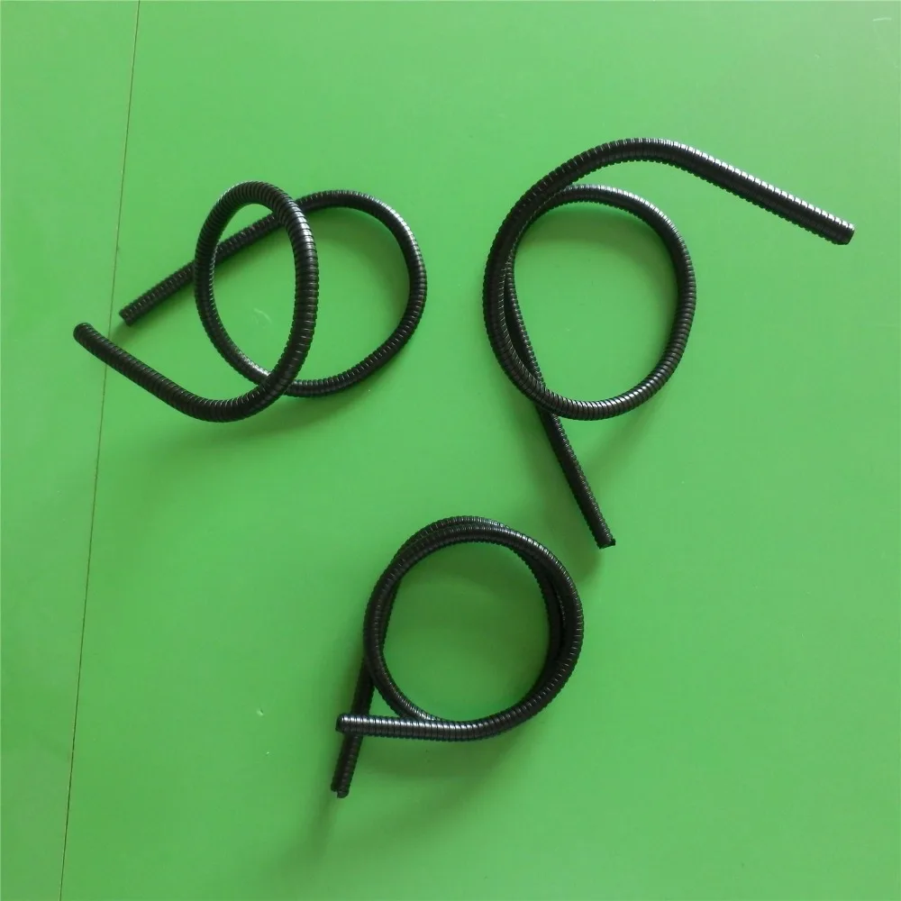 Electrophoresis black metal flexible tube gooseneck pipe for led lighting with wire