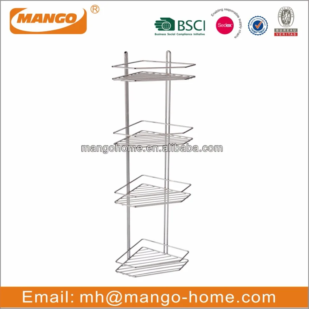 
3-tier Metal Wire Wall Mounted Bathroom hanging Shower Caddy 