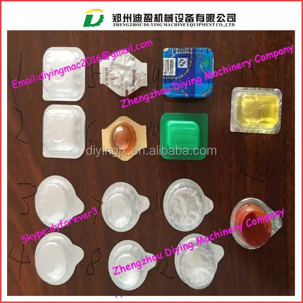 Small Automatic Paste Liquid Honey Jam Butter Ketchup Margarine Blister Packing Packer Machine