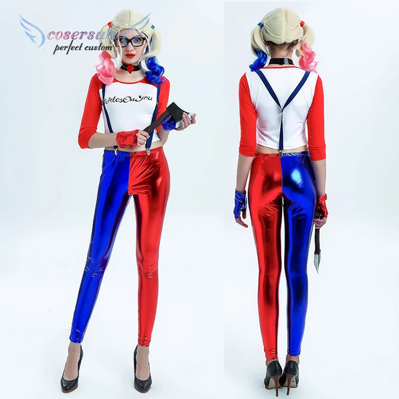 Spot Suicide Squad suicide squad clown female COS clothing Halle Quinn cosplay costume